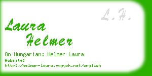 laura helmer business card